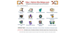 Desktop Screenshot of admin.site-helper.com